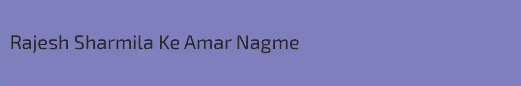 Rajesh Sharmila Ke Amar Nagme
